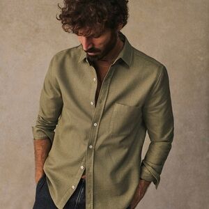 Men’s shirt size XL Octobre new without a tag Lars waffle shirt khaki